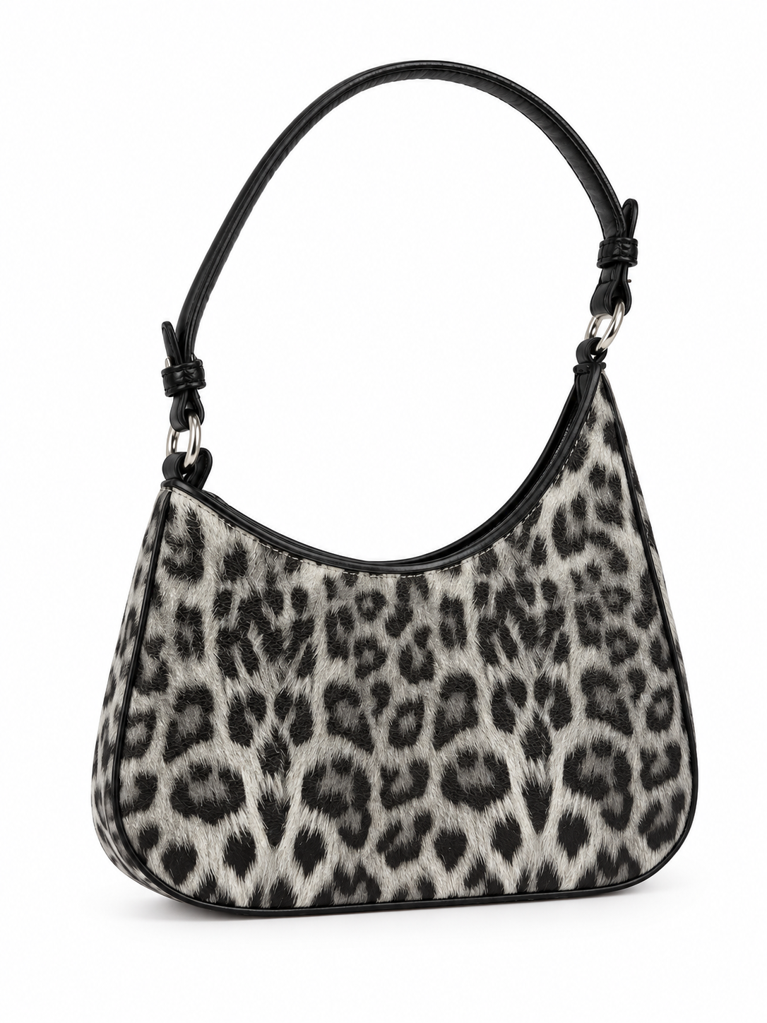 Damen-Schultertasche mit Leo-Muster