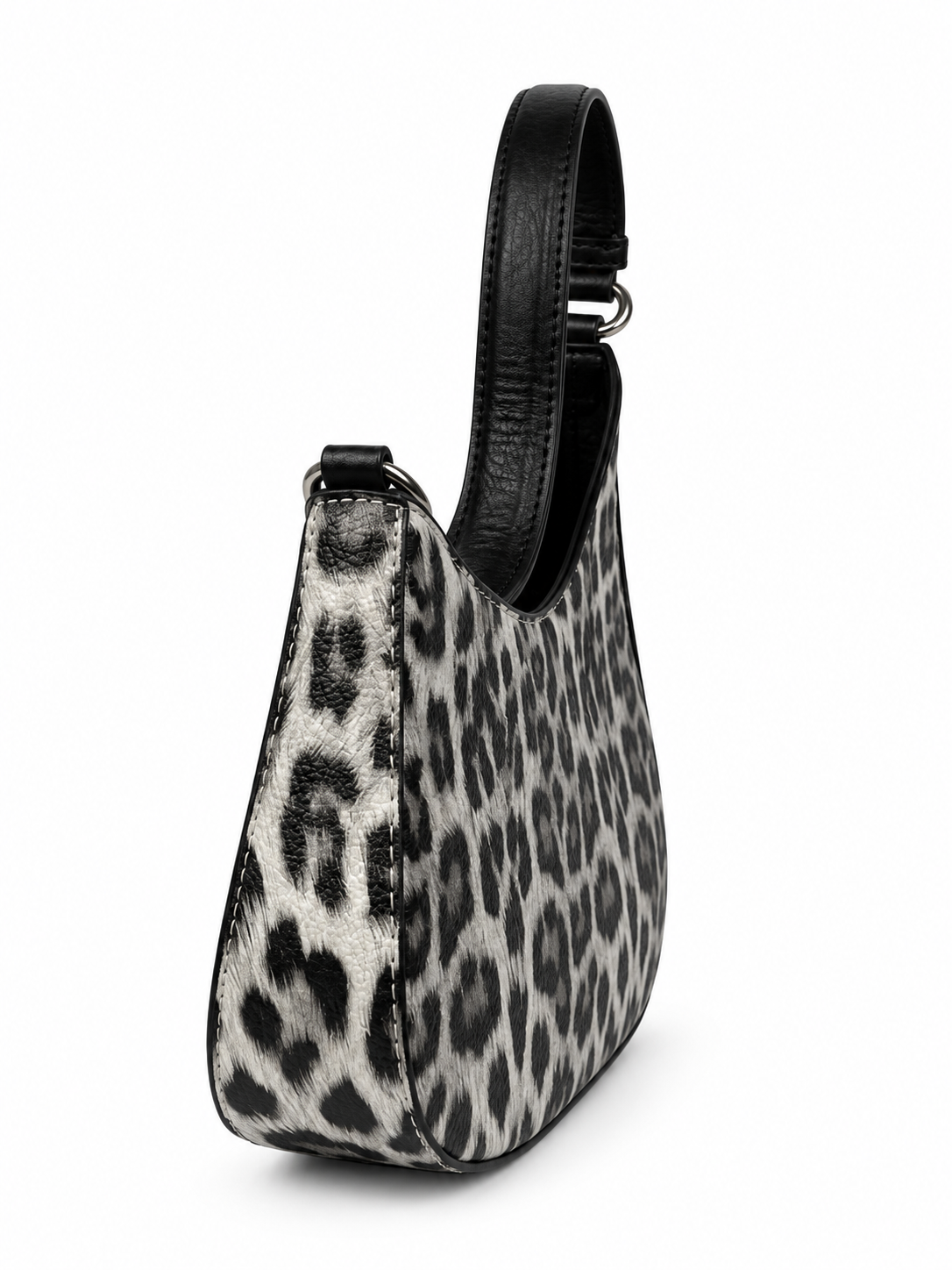 Damen-Schultertasche mit Leo-Muster