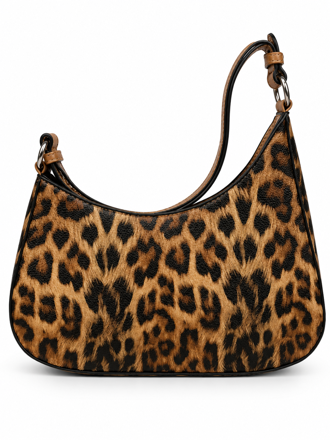Damen-Schultertasche mit Leo-Muster