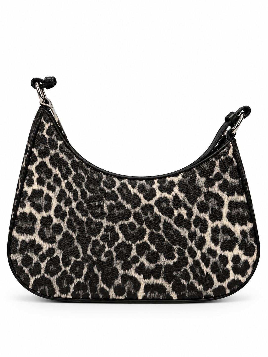Damen-Schultertasche mit Leo-Muster